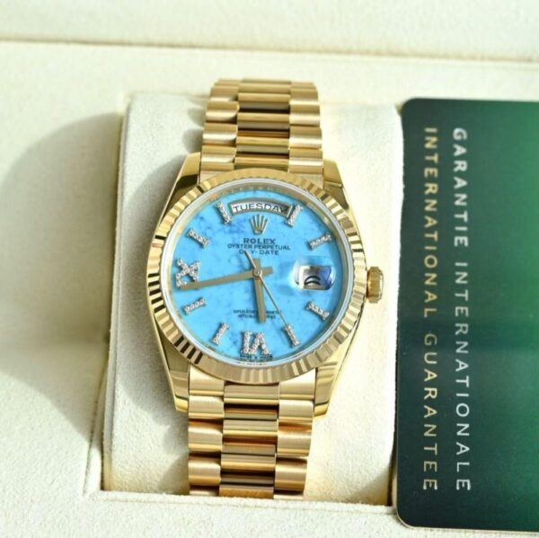 128238-0071 Day-Date 36mm Turquesa
