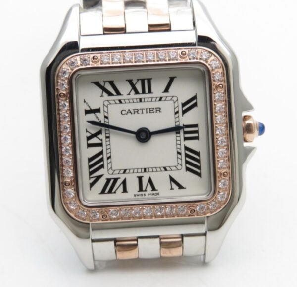 PANTHÈRE DE CARTIER 27MM MIXTO ROSA DIAMANTES